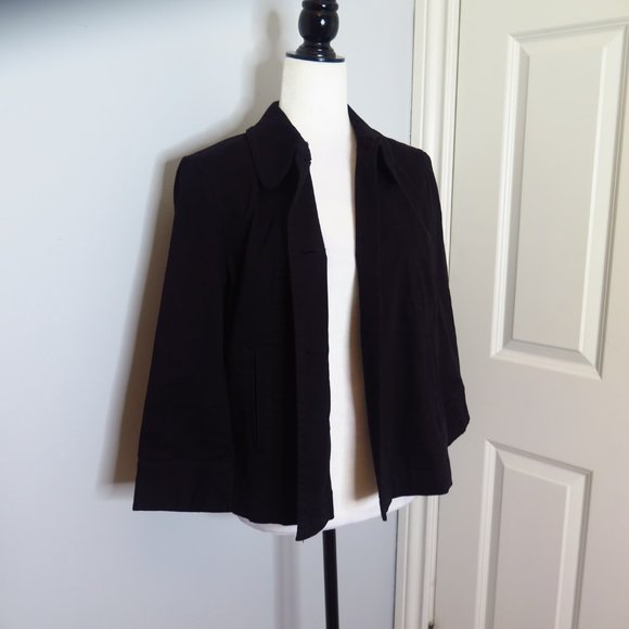 Classic Black Pea Coat - Picture 6 of 15